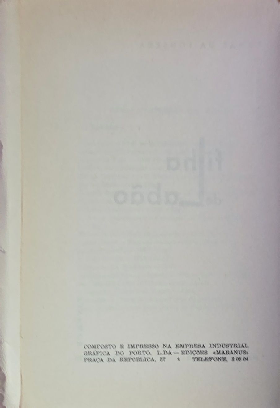 Livro - Filha de Labão - Tomás da Fonseca - Ref:PVI