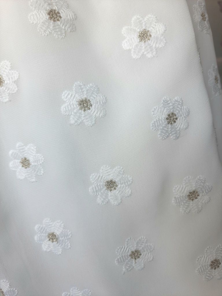 Biała sukienka 86 92 tiul na chrzest wesele elegancka