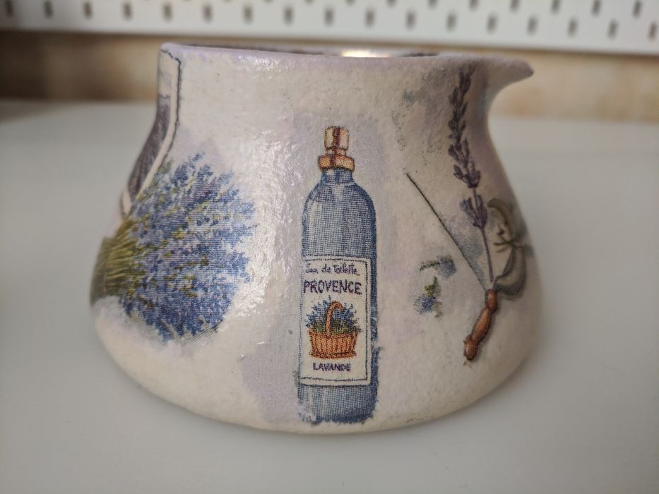 Сливочник Дулево Прованс декупаж фарфор