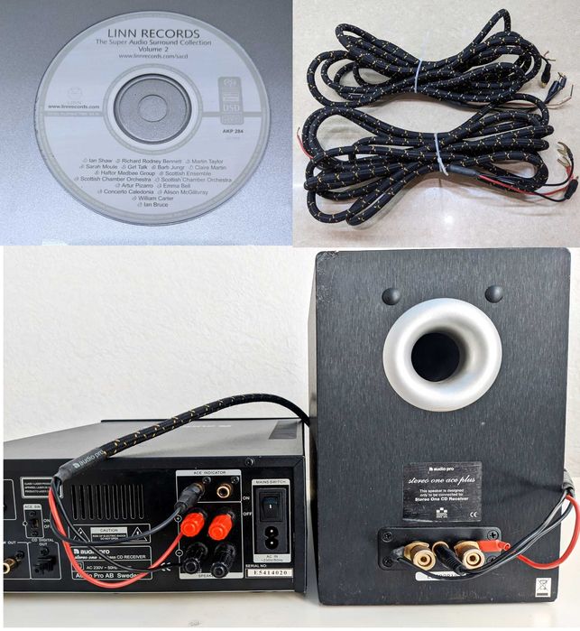 CD ресивер  Audio Pro - STEREO ONE с колонками