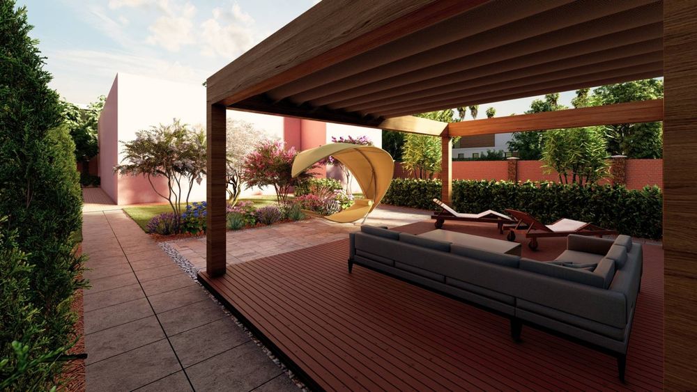 Ландшафтный дизайн, садовник, газон, растения