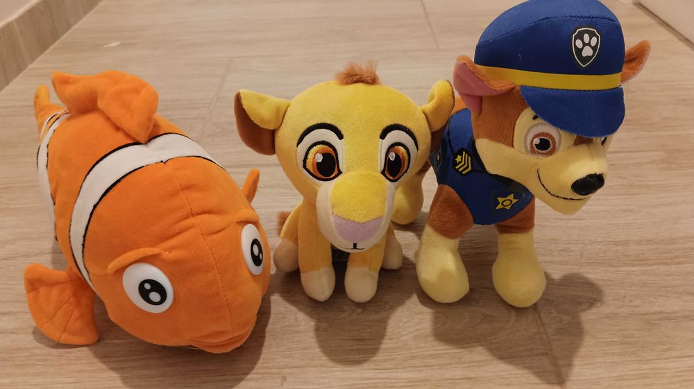 Maskotki z bajek, Psi Patrol, Gdzie jest Nemo, Król Lew