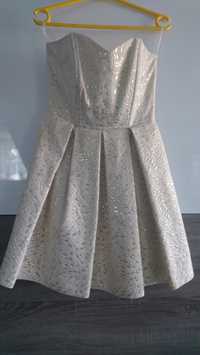 Sukienka rozkloszowana gorsetowa R. 36