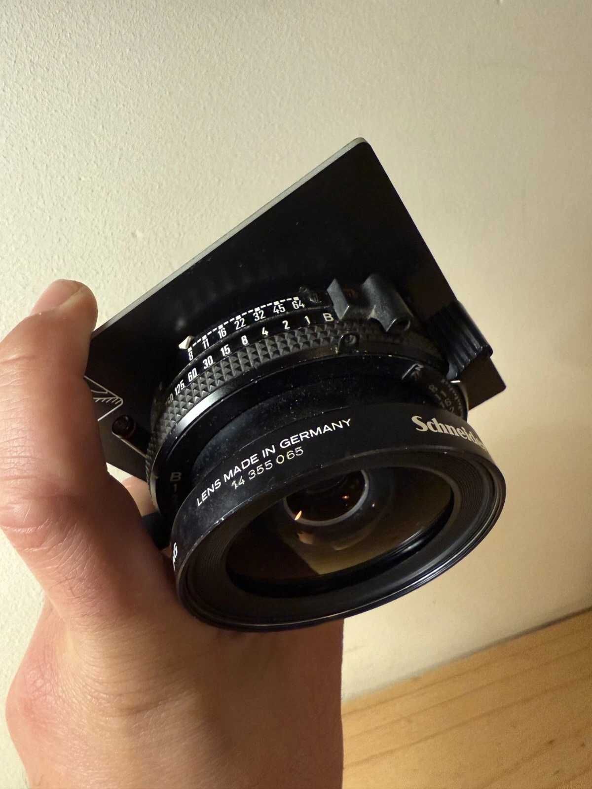 lente schneider kreuznach super angulon 90mm f8 grande formato 4x5