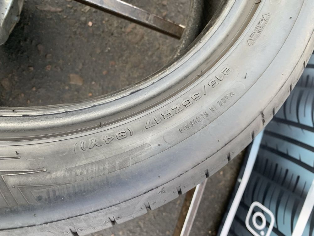 Шини 215/55 R17 Dunlop літо 2022 рік 6 мм