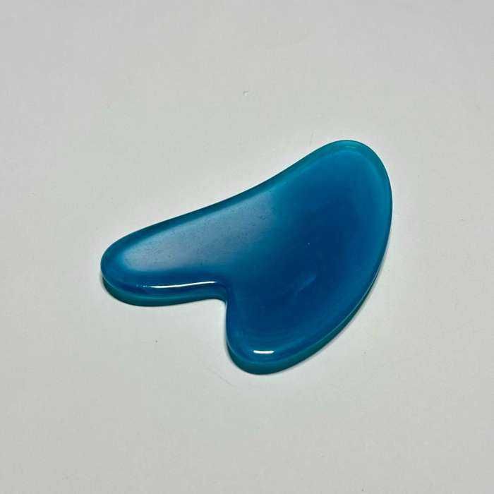 Kamień Gua Sha Do Masażu Twarzy Masaż Szczęka NIEBIESKI