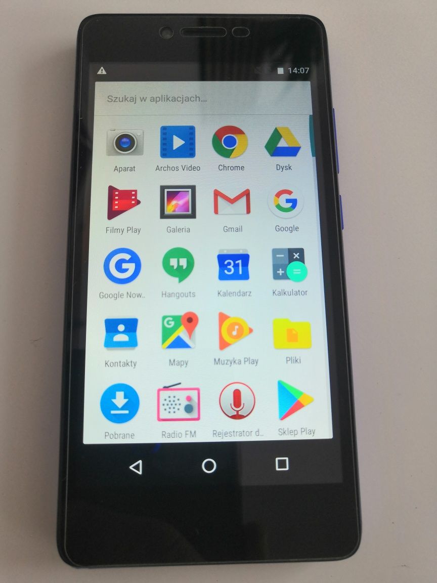 Smartfon 5 cali 4G LTE, Dual Sim, GPS, Android, Pl menu