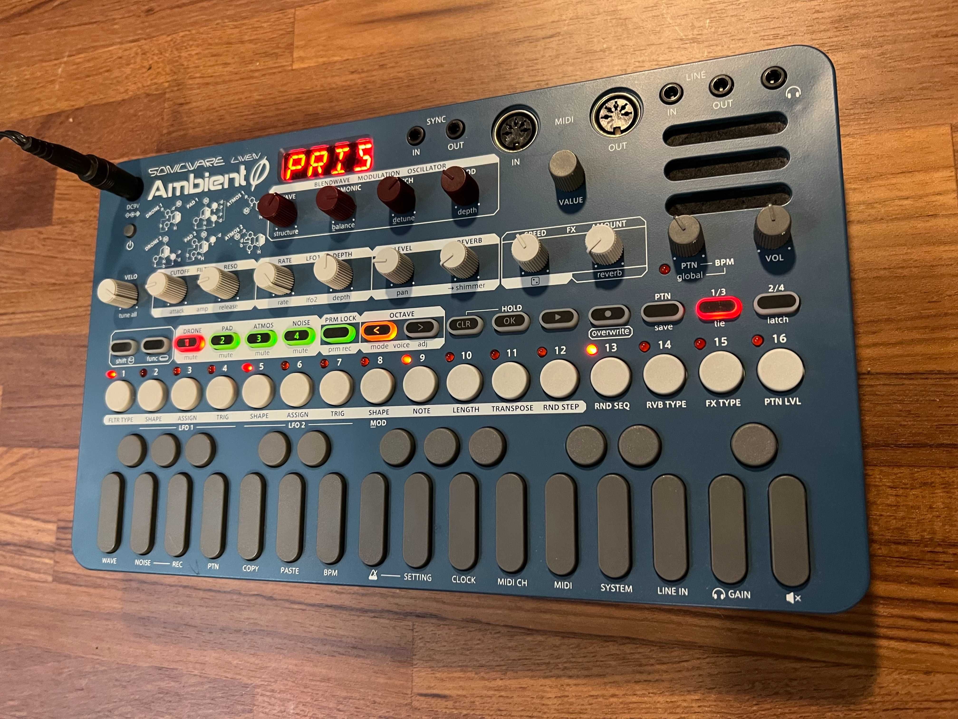 Sonicware LIVEN Ambient Ø Syntezator sekwencer zamiana