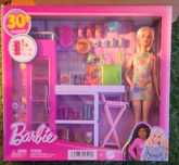 Barbie Wymarzona spiżarnia Zestaw z lalką Barbie i 25 akcesoriami. Now