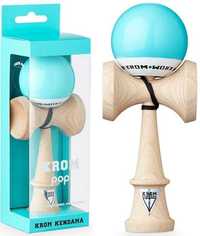 Kendama KROM POP z dodatkową powłoką LOL niebieski jasny cyjan, 24 h