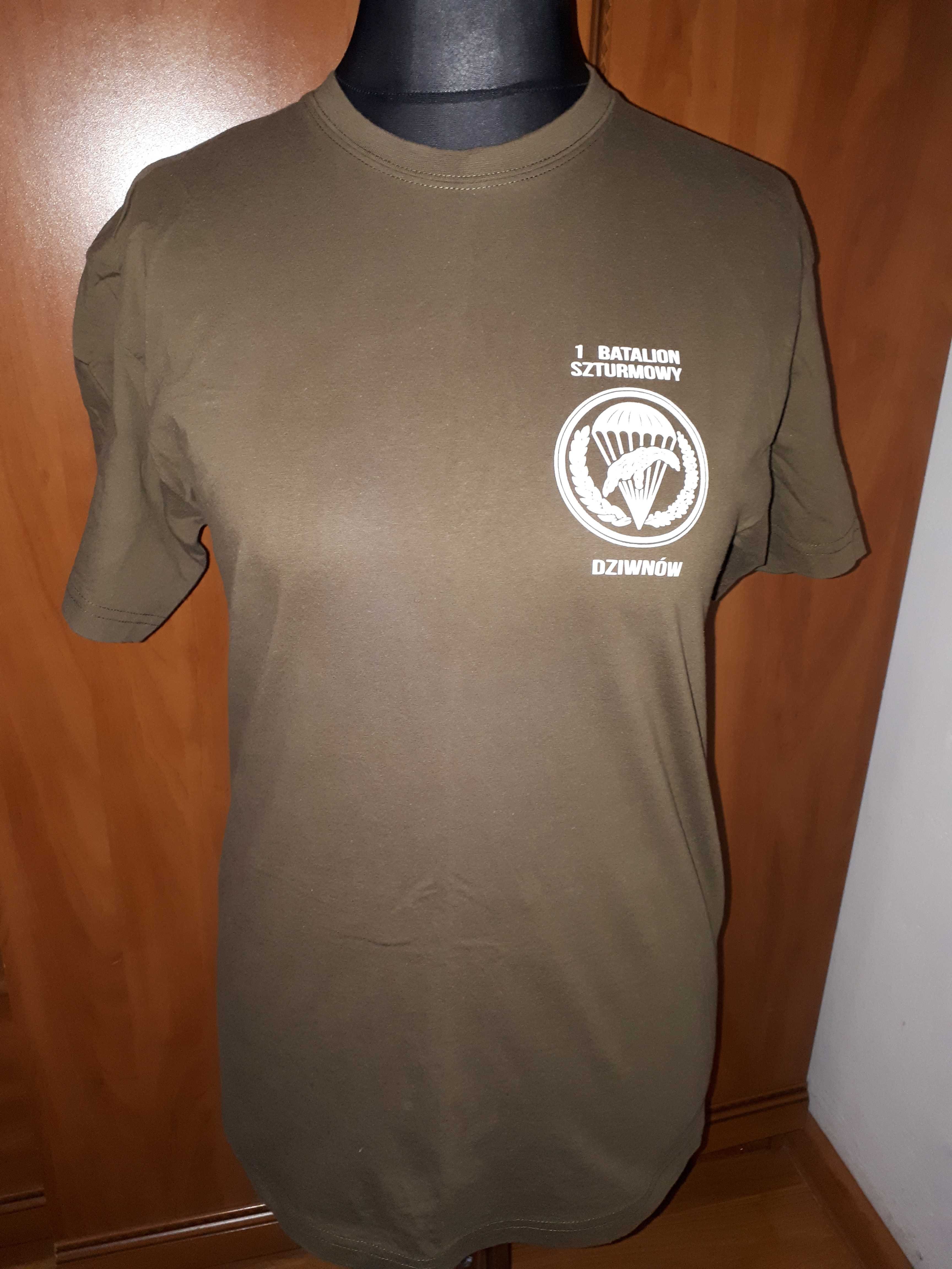 T-shirt khaki 1 Batalion Szturmowy Dziwnów Jestem Córką Komandosa