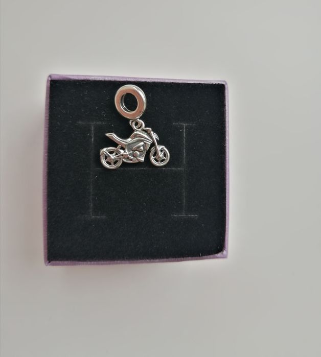 Подарунок чоловіку, мотоцикл підвіска кулон, срібний, мото, байкеру