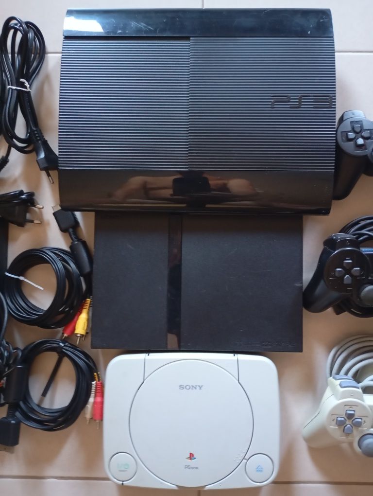 Ps1 + Ps2 + Ps3 cabos e comandos