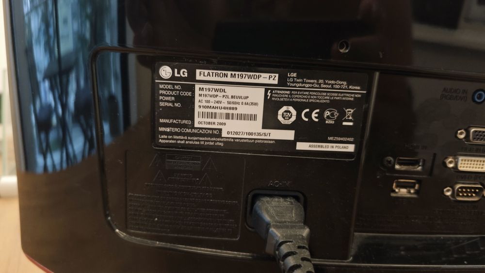Televisão led LG de 19 polegadas