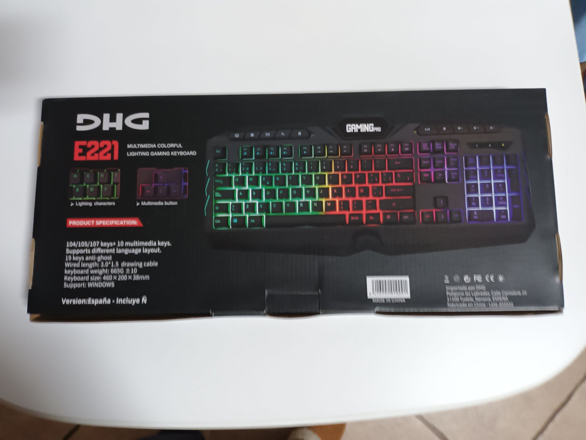 Teclado gaming DHG E221