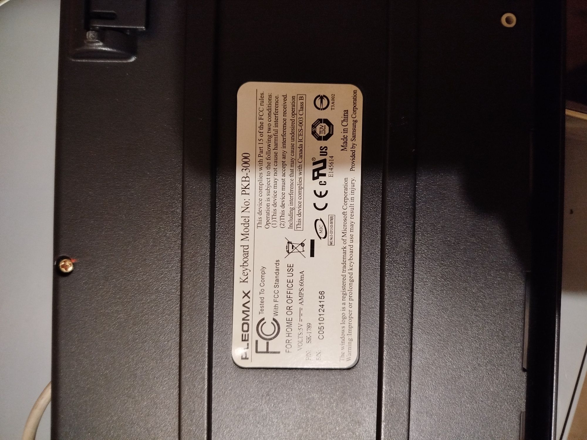 Клавіатура Samsung Pleomax б/у +джойстик на ps2