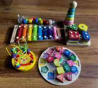 Zabawki drewniane edukacyjne Montessori