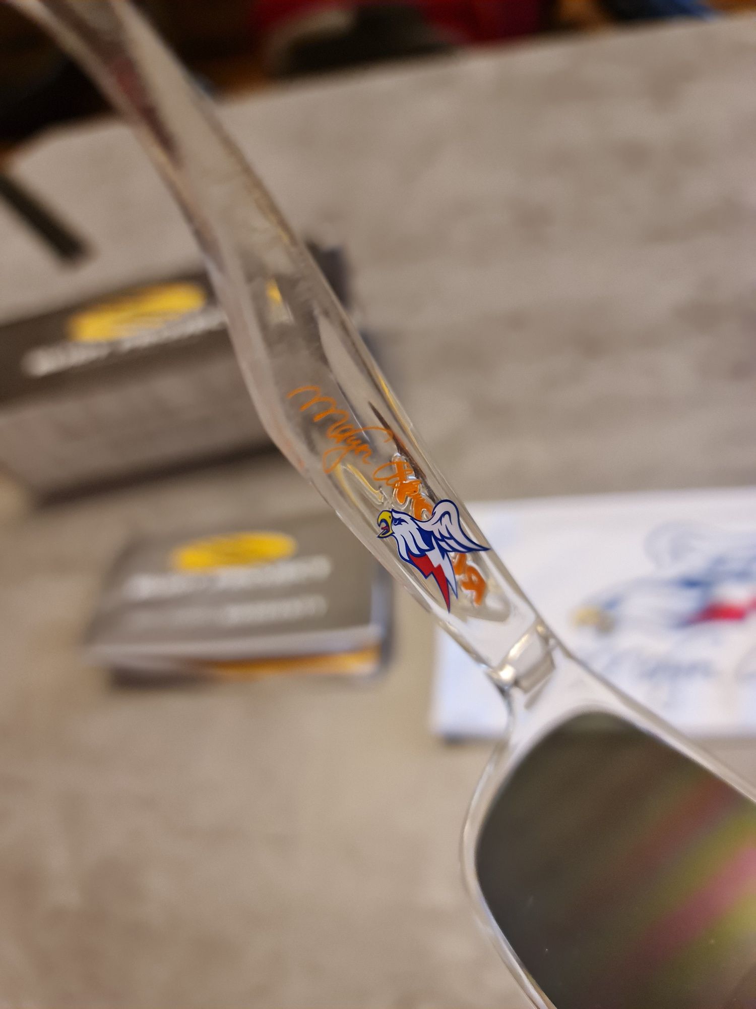 Okulary przeciwsłoneczne Rudy Sensor Crystal Gloss Orange Adam Małysz