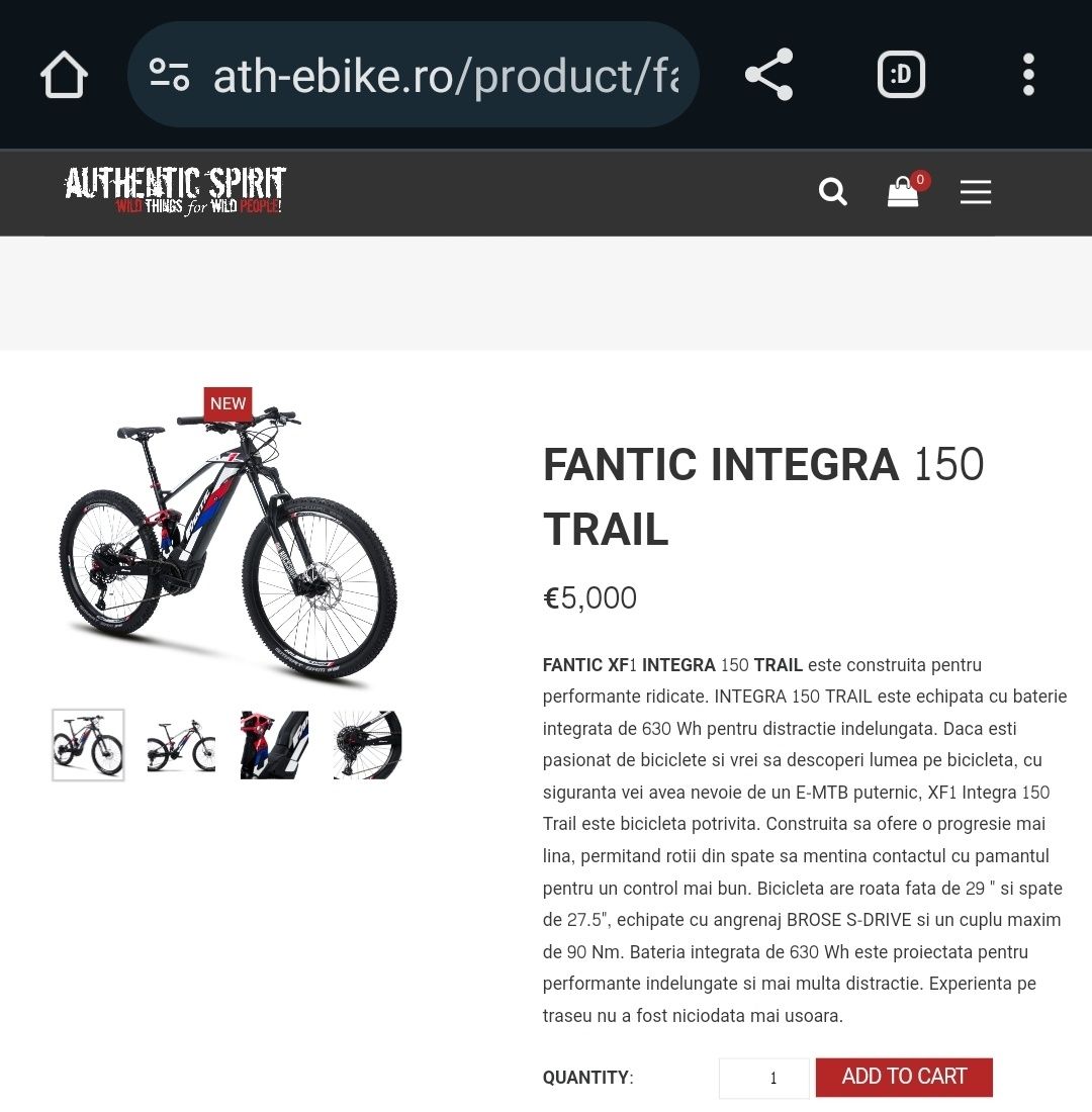 ‼️ Електровелосипед Fantic XF1 Brose 630Wh