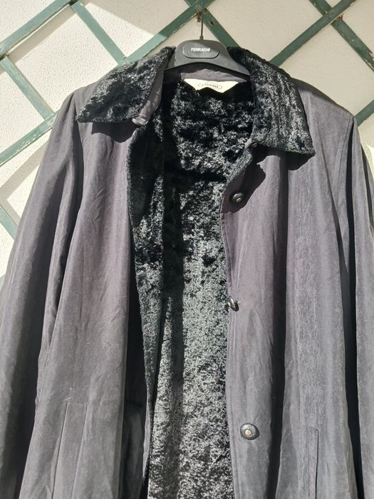 Gabardina comprida com pelo xxl