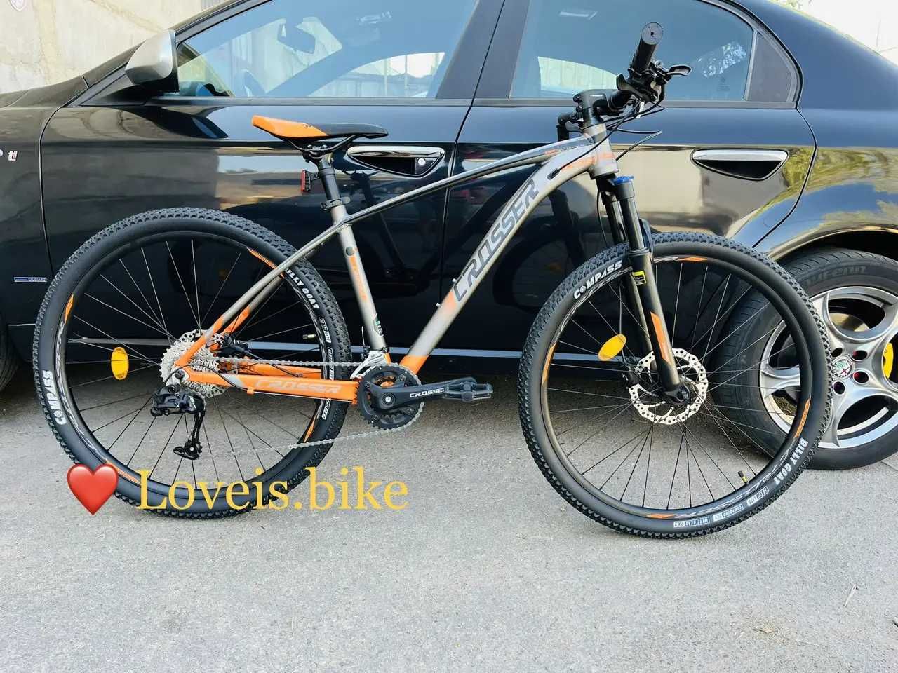 Горный алюминиевый велосипед 29 Crosser x880 гидравлика 2x9 Shimano