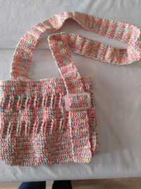 bolsa de crochet, 100% algodão , única ,original