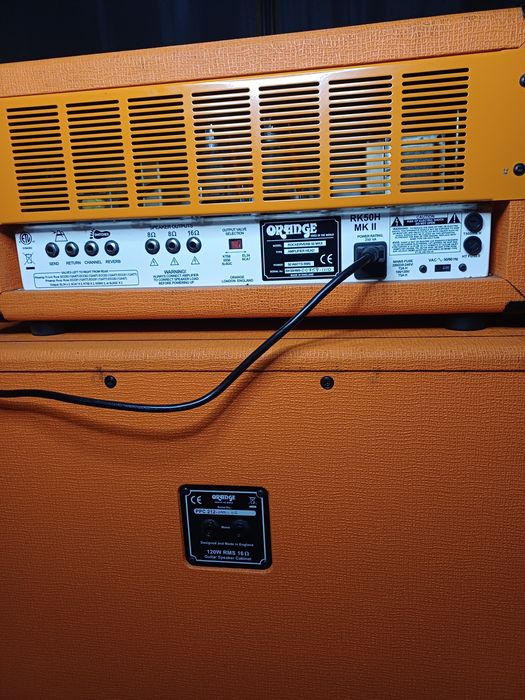 Amplificador Orange Rockerverb 50 mkii + Coluna Orange PPC 212 (120w)