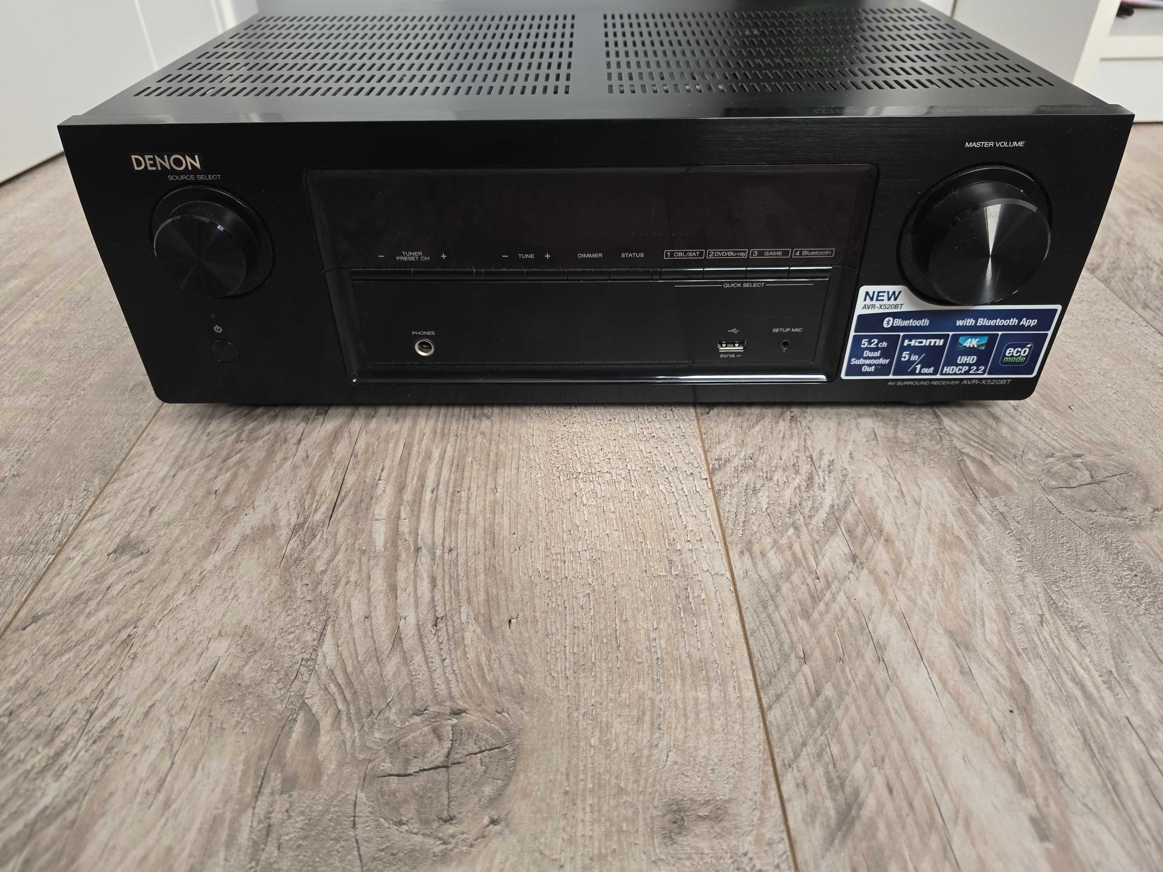 Sprzedam amplituner Denon AVR-X520BT w bardzo dobrym stanie