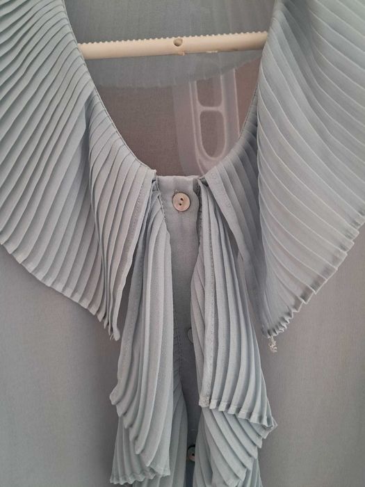 Blusa senhora, azul transparência