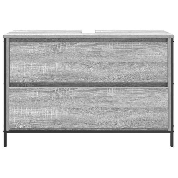 vidaXL Szafka pod umywalkę łazienkową z szufladami 90x34,5x60 cm