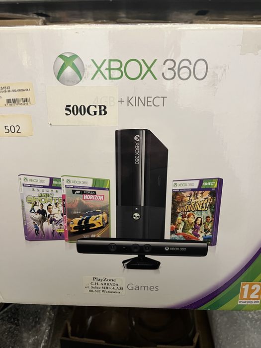 Xbox 360 500 gb kinect