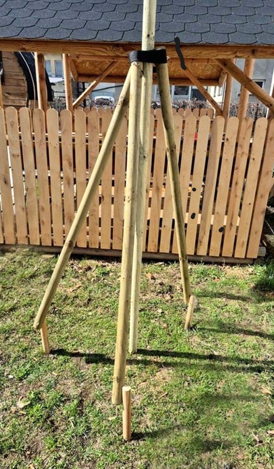 Podpora do drzewek zestaw 150 cm 3 paliki fi60