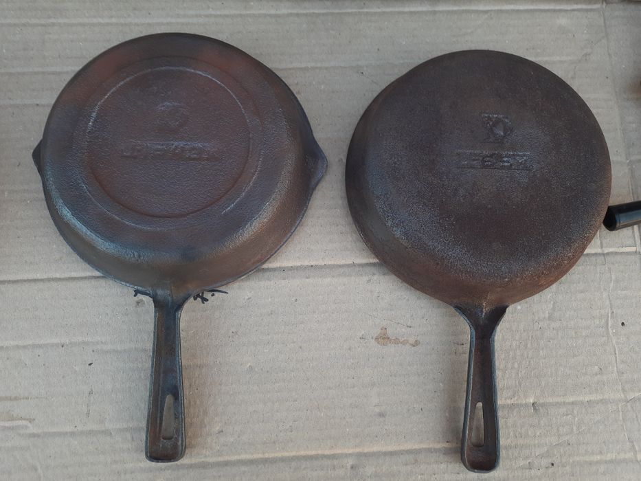 Сковорода чугунная 22,5см, гриль 26см, казан 6л СССР, Мрия