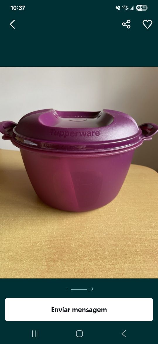 Micro arroz Tupperware