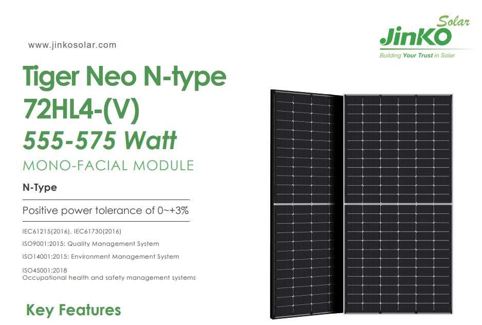 Módulo JINKO Tiger Neo 570Wp Half-Cut (JKM570N-72HL4-V)