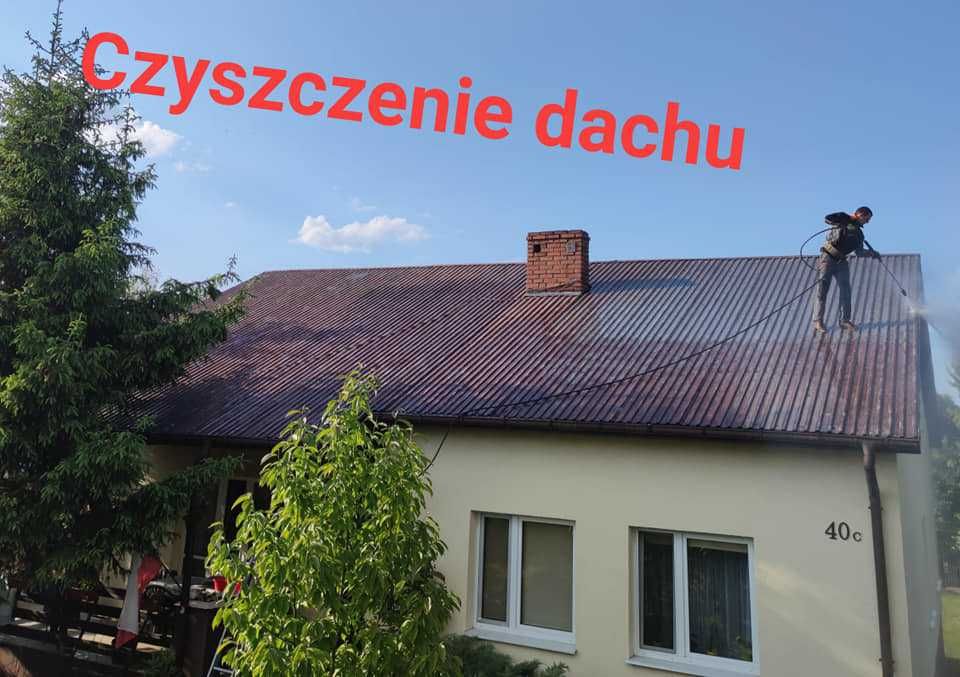 Mycie malowanie dachów, Montaż rynien, pracę wysokościowe