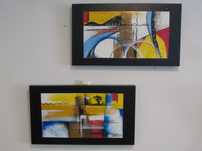 2 Telas Abstratas Modernas