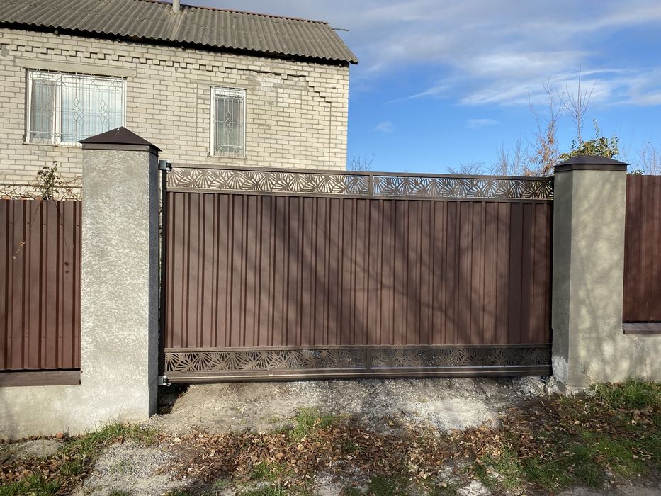 Відкатні ворота, паркан, хвіртки з металу