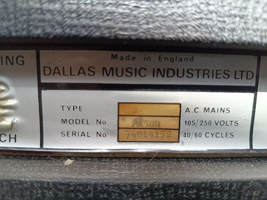 Sound city 50R PA a valvulas