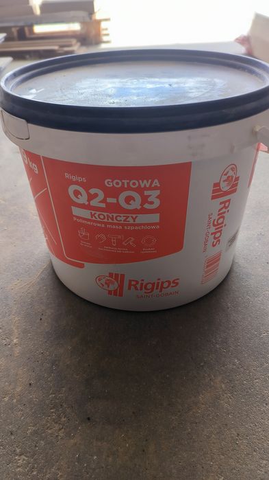 Masa szpachlowa Rigips Q2-Q3 kończy 19 kg - 9 wiaderek