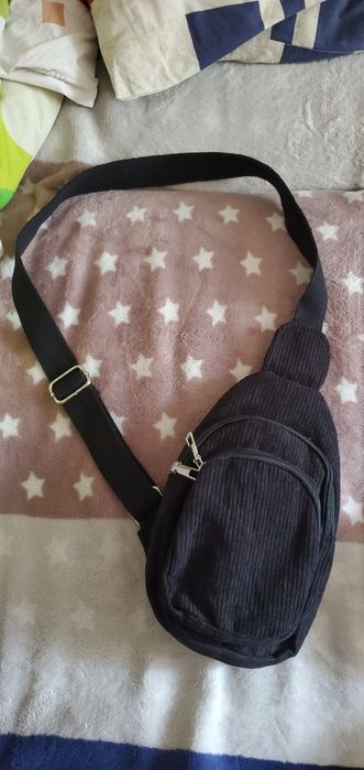 Сумка/бананка Унисекс из вельвета