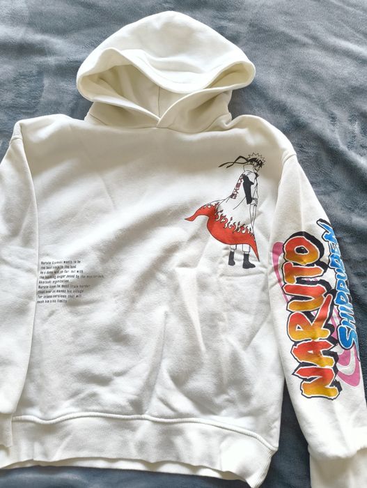 Camisola de capuz Naruto Shippuden Branca