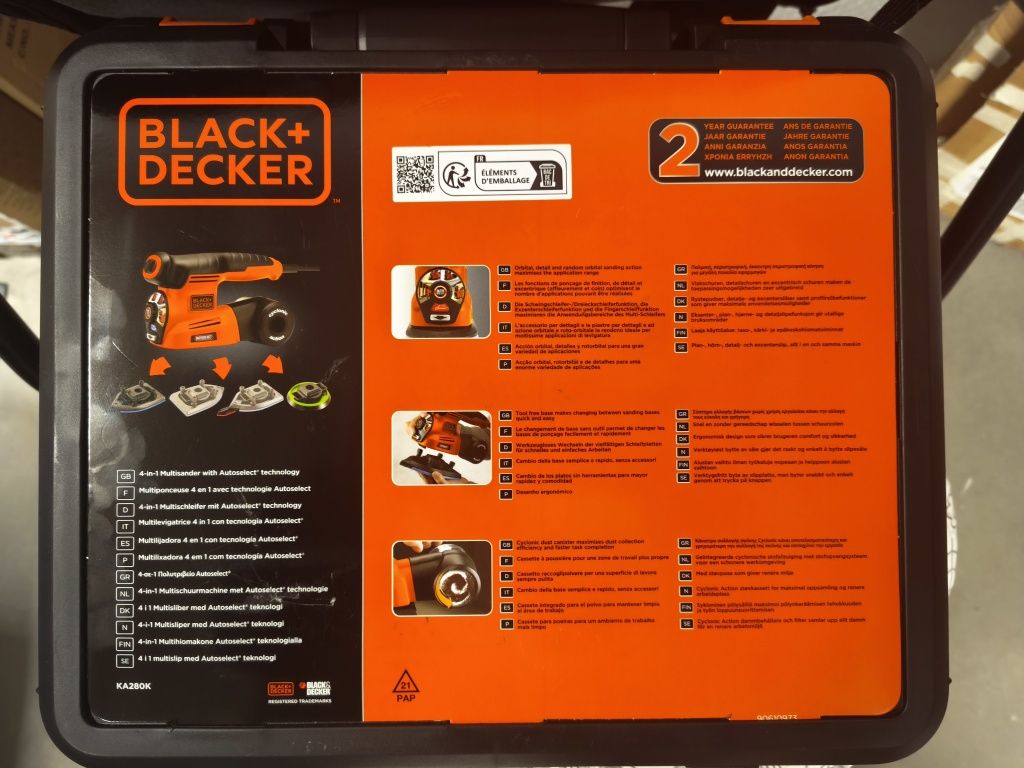 Szlifierka wielofunkcyjna BlackDecker KA280K