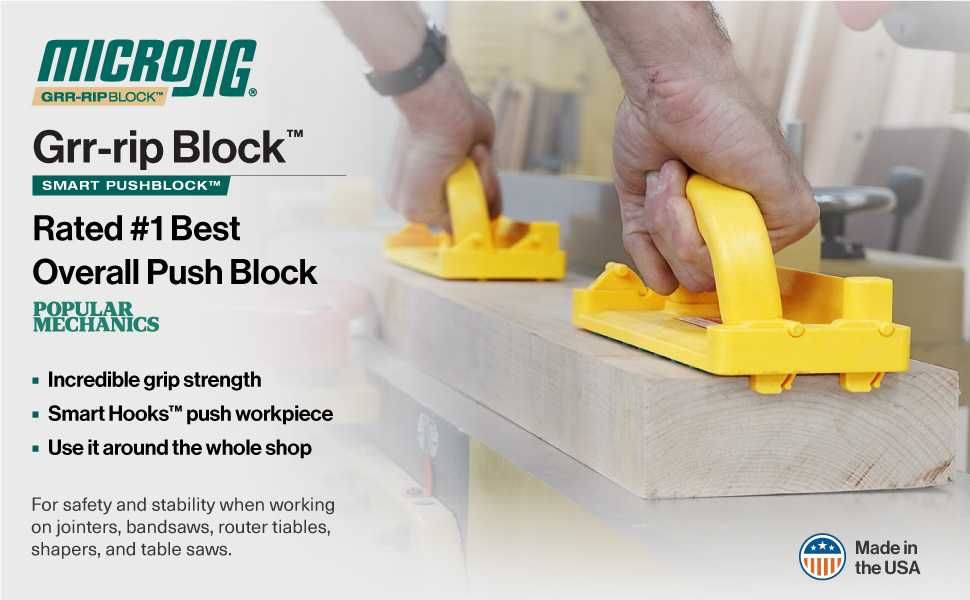 Толкатели для циркулярки, фуганка MicroJig GRR-Ripper Pushblock