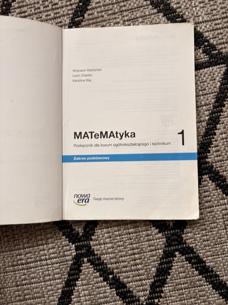 Nowa era podręcznik matematyka 1 podstawowy 2019 liceum technikum