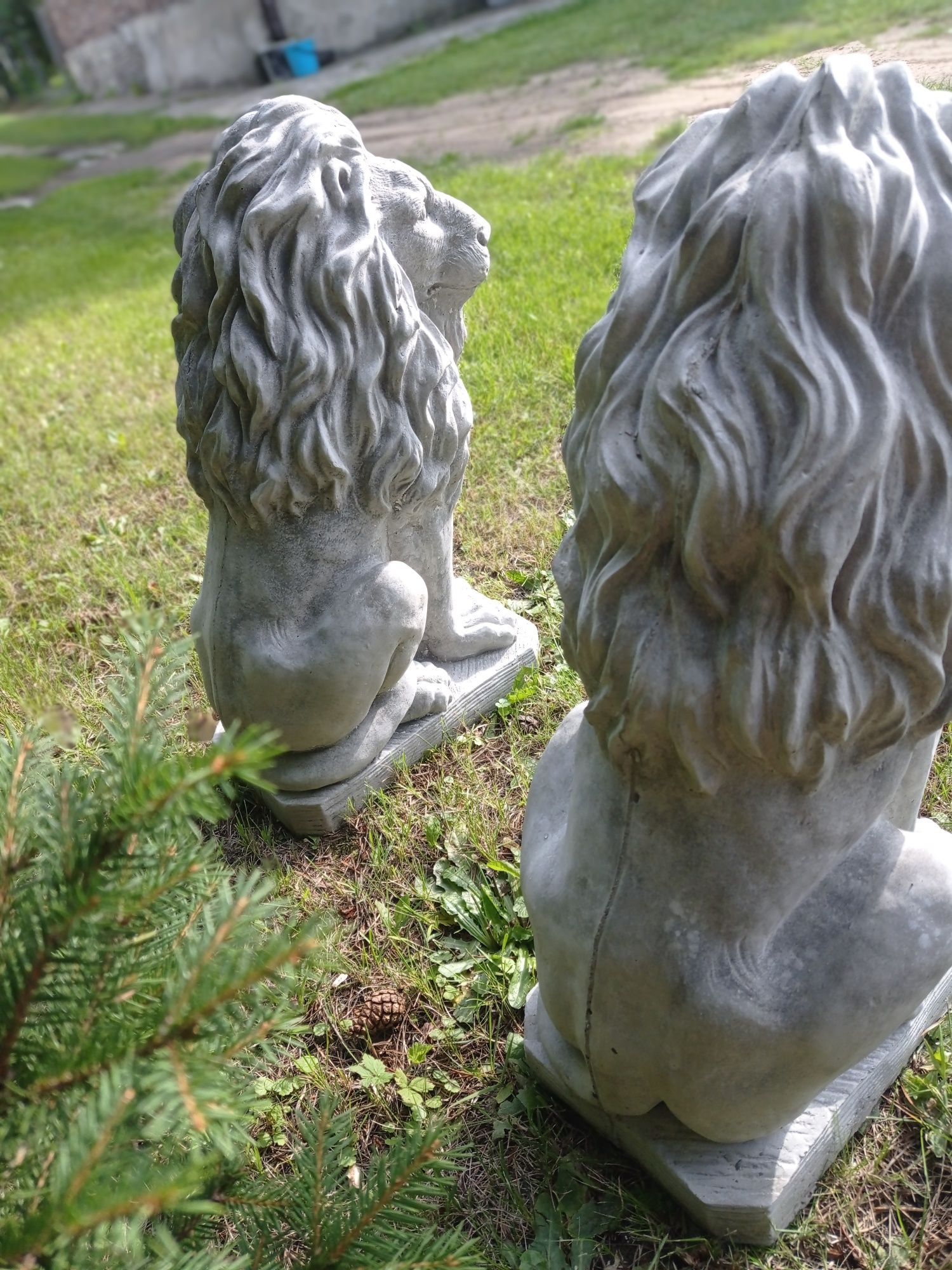 Figurka ogrodowa lew z betonu Figurki Rzeźba lwy Ogród Dom Działka