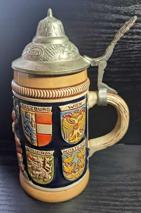 Austria Beer Mug/Stein #1018 1/4 Hand Painted
