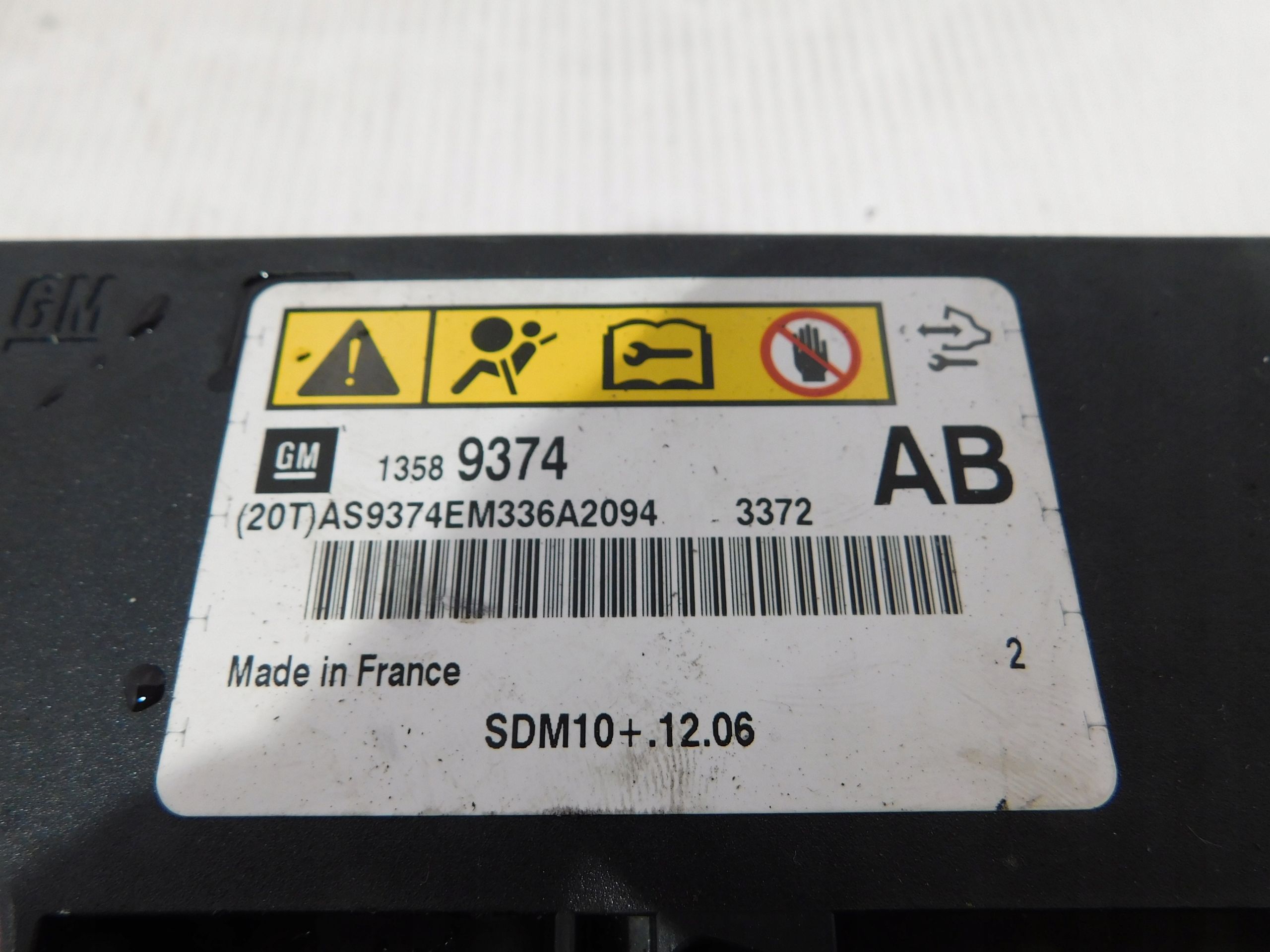 Sensor moduł Sterownik Poduszek Airbag Opel Meriva b