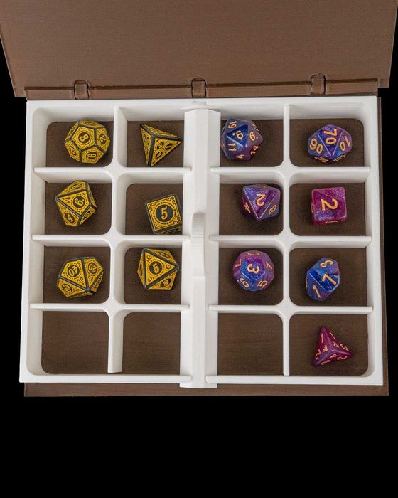Dice Box Kodeks Zabójcy Luksusowe Pudełko na Kości 2w1 Idealne dla D&D