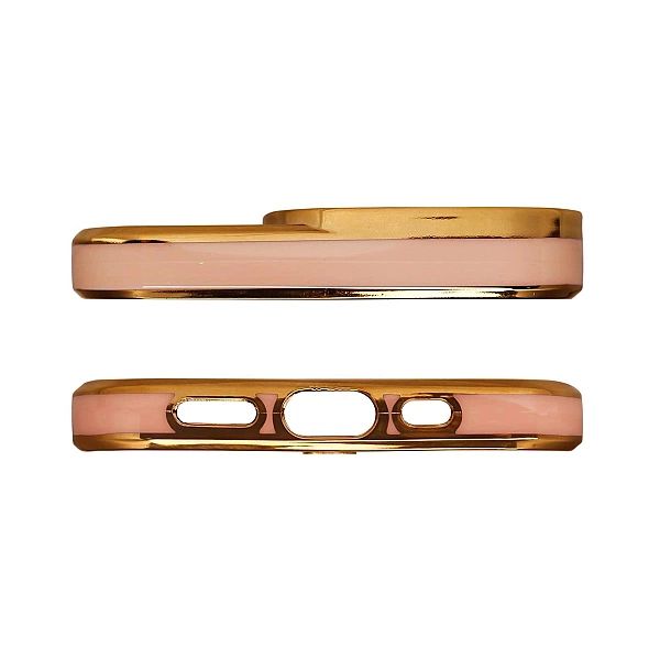 Fashion Case etui do Samsung Galaxy A12/5G żelowy pokrowiec ze złotą r